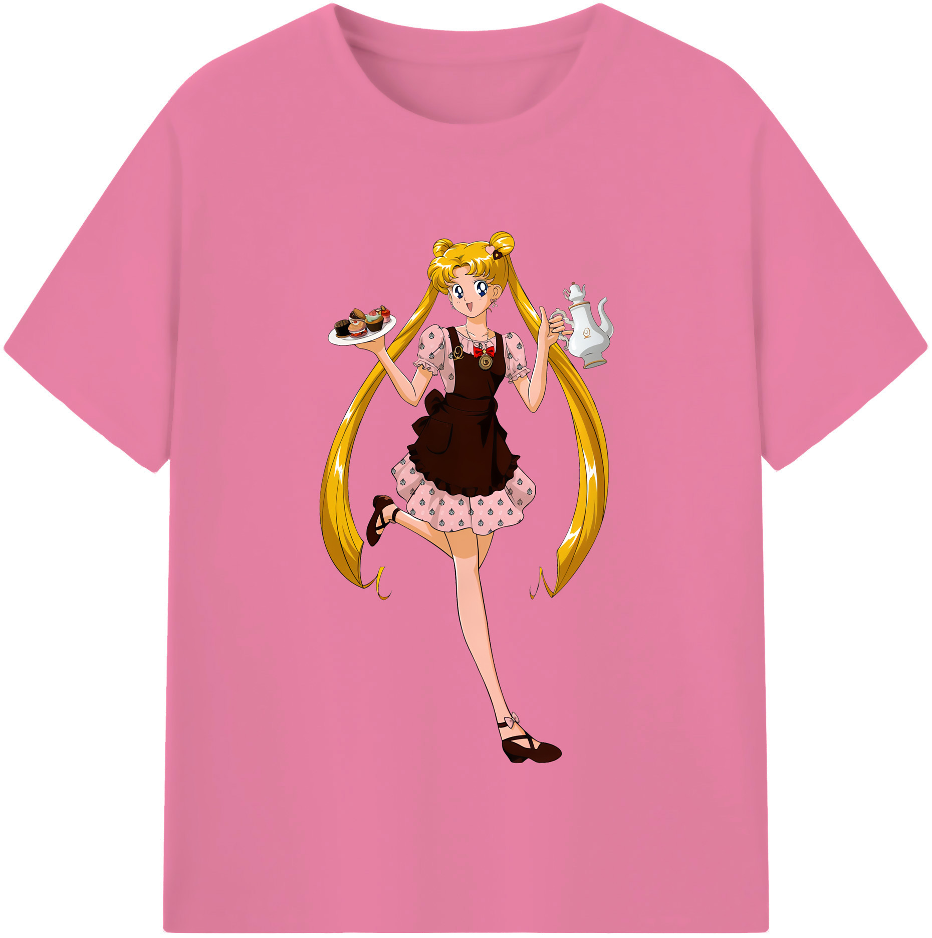 （画像用） 美少女戦士セーラームーン 愛野 美奈子 あいの みなこ Sailor Moon Aino Minako 綿100％半袖Tシャツ（フロントプリント）